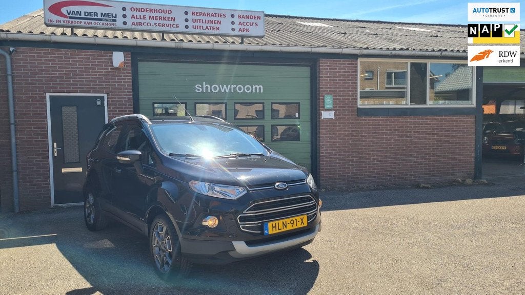 Ford ECOSPORT 1.5 Ti-VCT Titanium AUTOMAAT, Auto's, Ford, Euro 6, 400 kg, Leder en Stof, Zwart