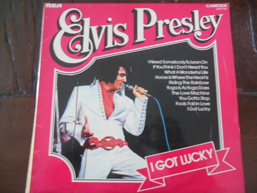 lp rock n roll elvis presley i got lucky vinyl record album, LP, Rock, Gebruikt, Ophalen of Verzenden