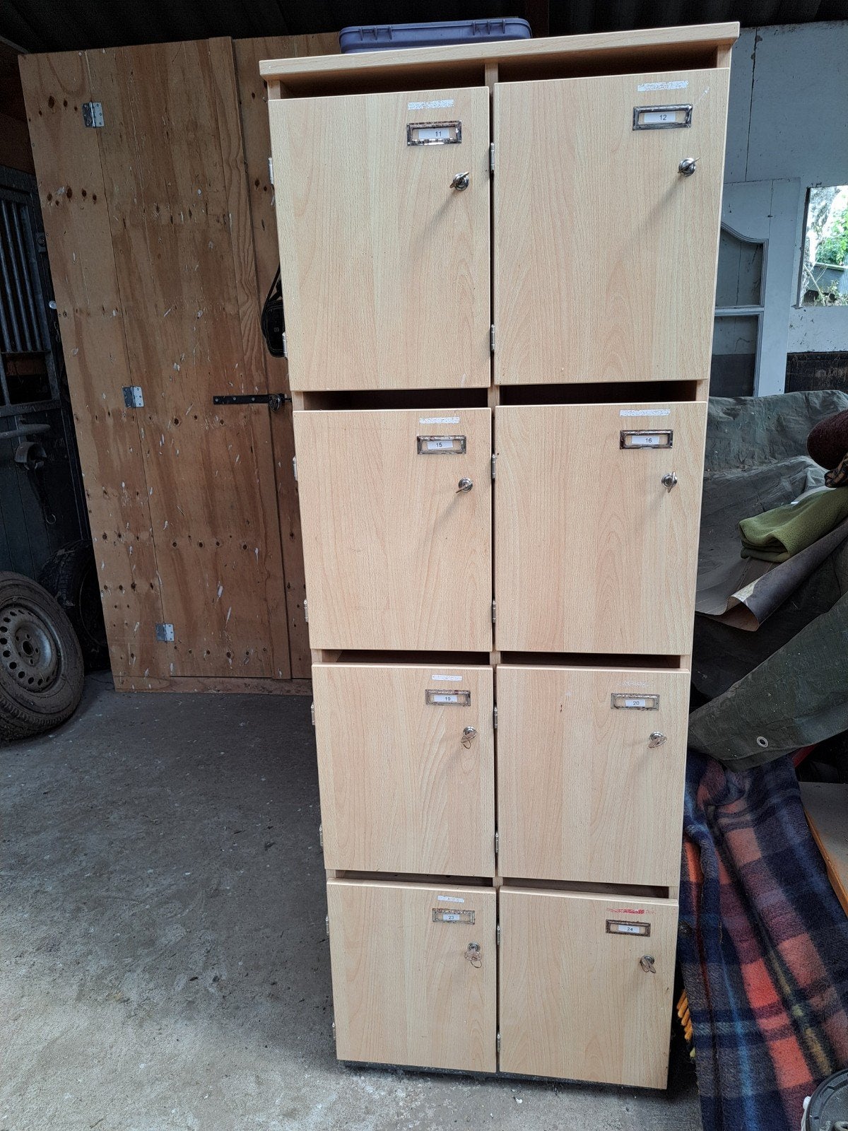 locker kast,8 afsluitbare kastjes, Ophalen