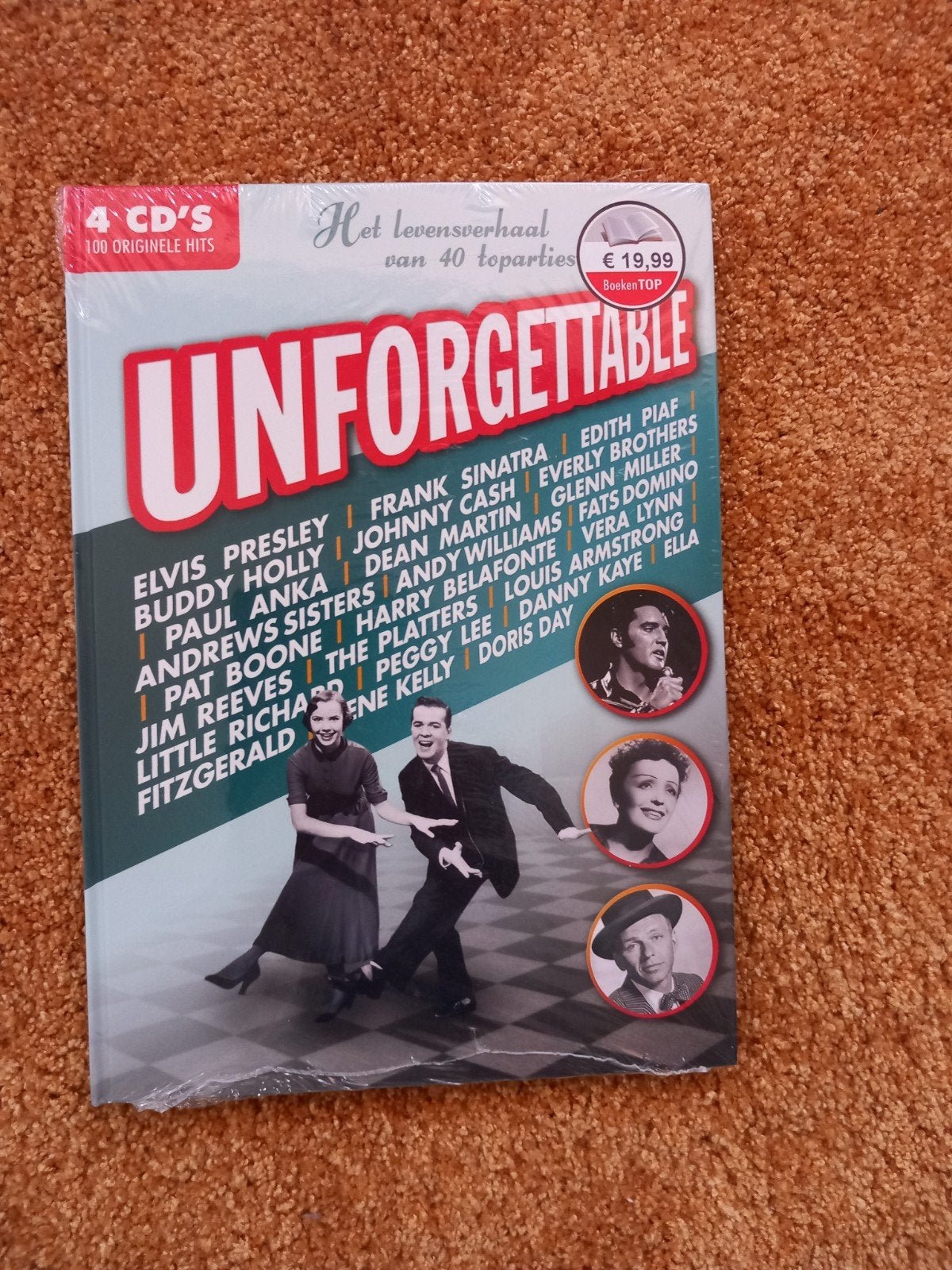 Unforgettable - 4 CD's met 100 originele hits, Ophalen of Verzenden, Nieuw in verpakking, Pop