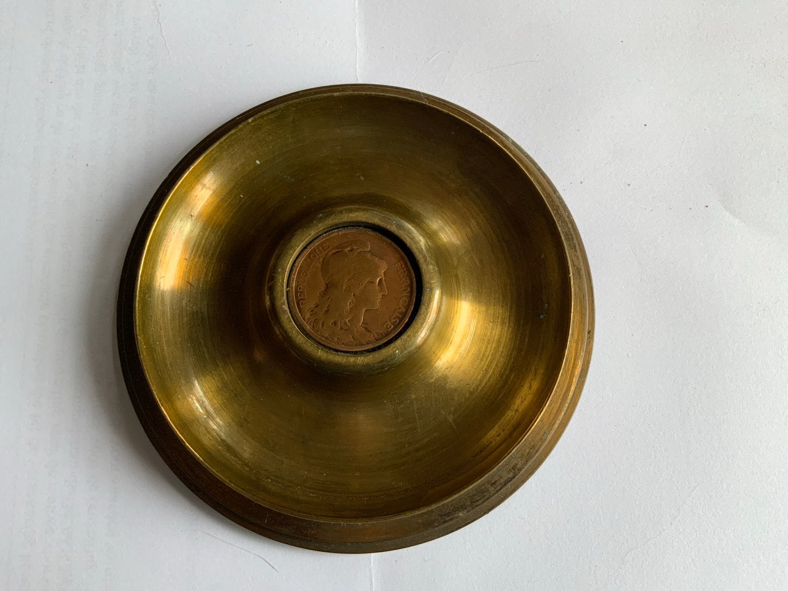 Trench art asbak 16 pdr 1918, Ophalen of Verzenden, Landmacht, Nederland, Hulzen of Bodemvondsten