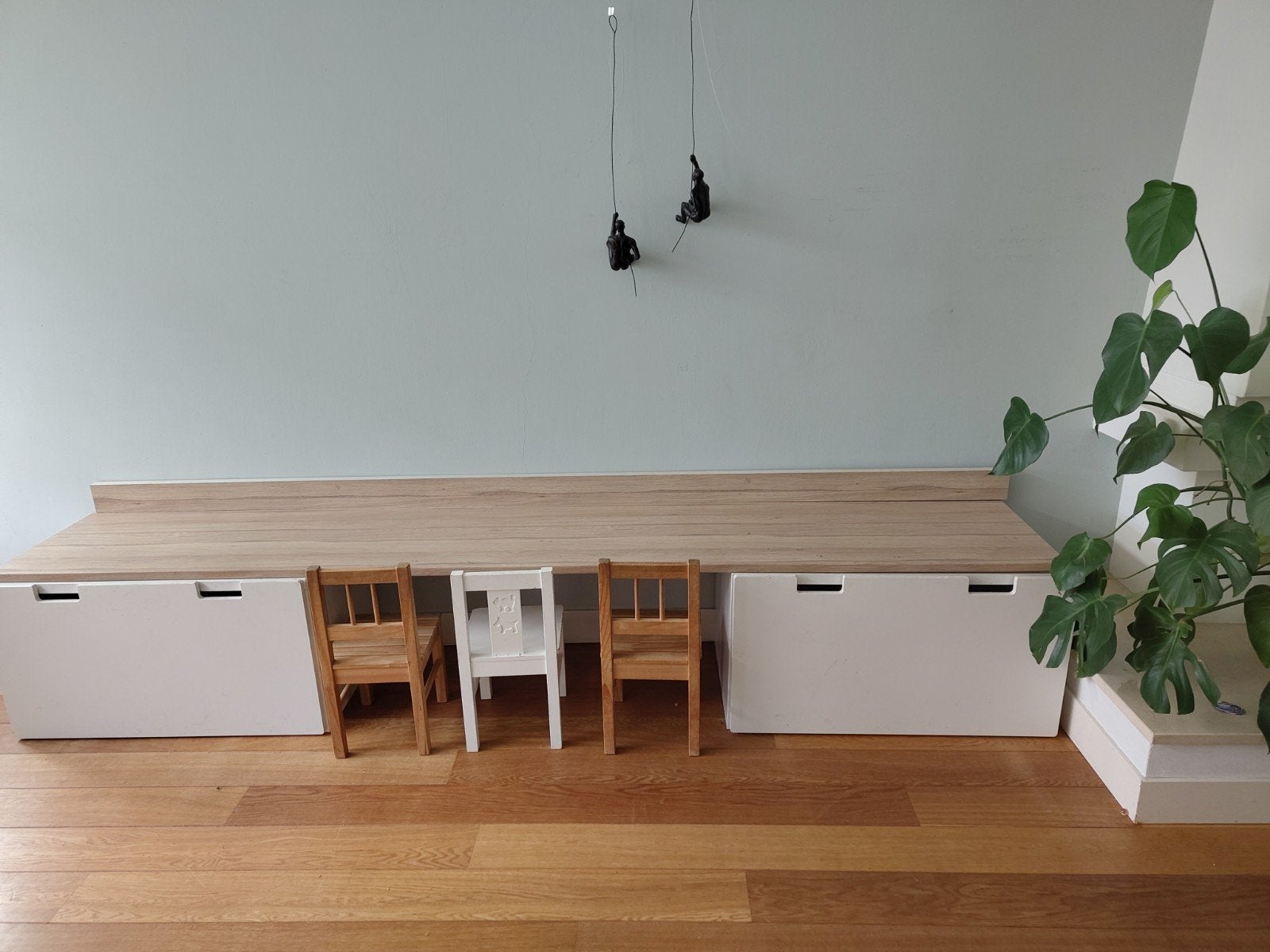 Kinderbureau met ladekasten en stoeltjes, Ophalen, Gebruikt, Tafel(s) en Stoel(en)