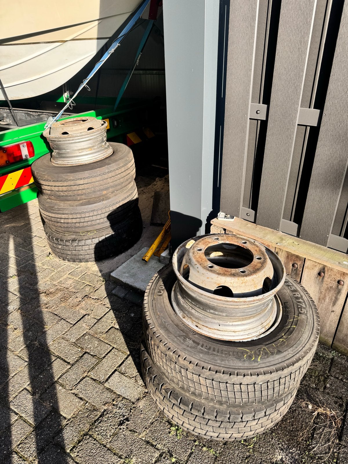 7 velgen 17.5x6.75 5 met banden, 2 los MAN TGL, Auto-onderdelen, Ophalen, Gebruikt, MAN