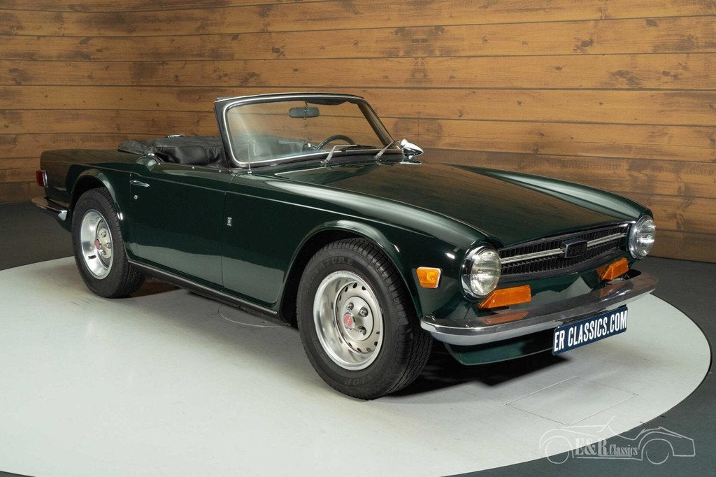 Triumph TR6 Cabriolet | 1973, Auto's, Oldtimers, Achterwielaandrijving, Zwart, Cabriolet, Triumph