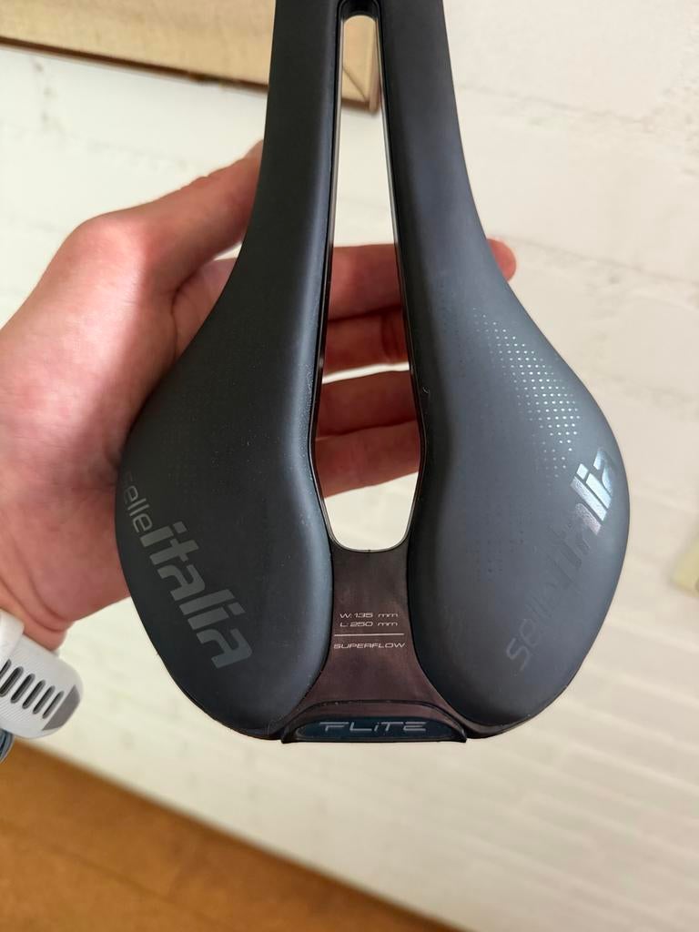 Selle Italia Flite Superflow zadel, Fietsen en Brommers, Fietsonderdelen, Ophalen, Gebruikt, Zadel