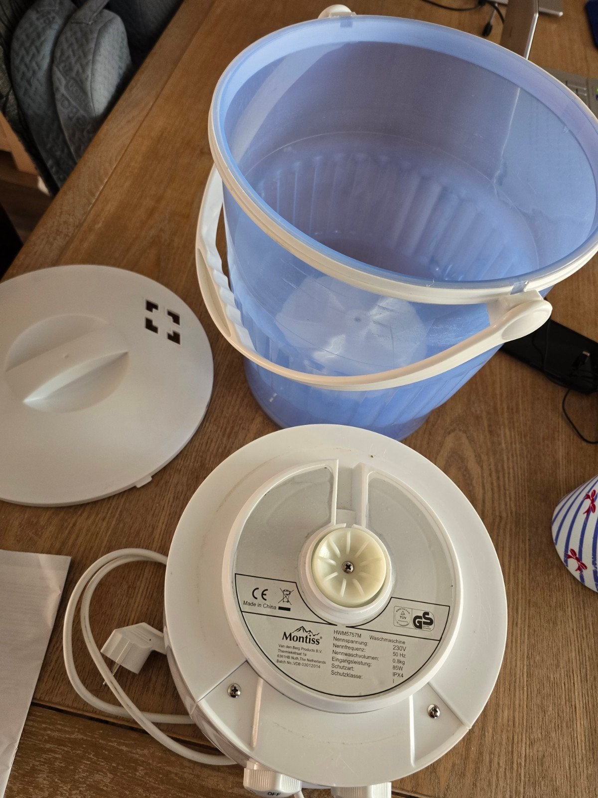 Montiss Mini Wasmachine HWM5757M - Zeer weinig gebruikt, Witgoed en Apparatuur, Wasmachines, Minder dan 1200 toeren, Minder dan 85 cm