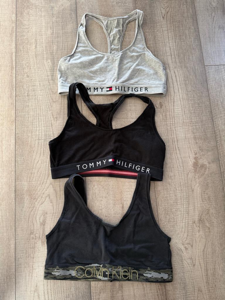 Tommy Hilfiger & Calvin Klein Bralettes maat M, Kleding | Dames, Sportkleding, Ophalen of Verzenden, Zo goed als nieuw, Zwart