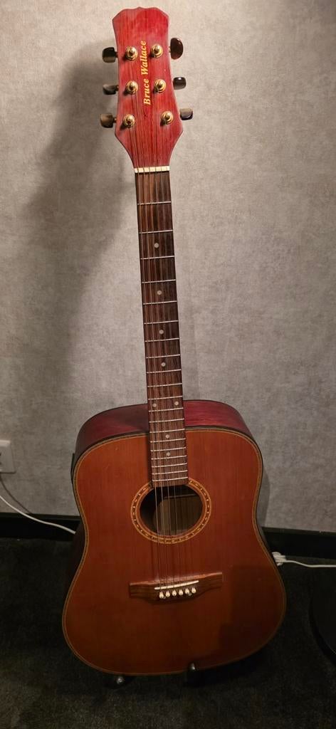 Bruce Wallace Western Gitaar - Goede Staat, Muziek en Instrumenten, Snaarinstrumenten | Gitaren | Akoestisch, Ophalen