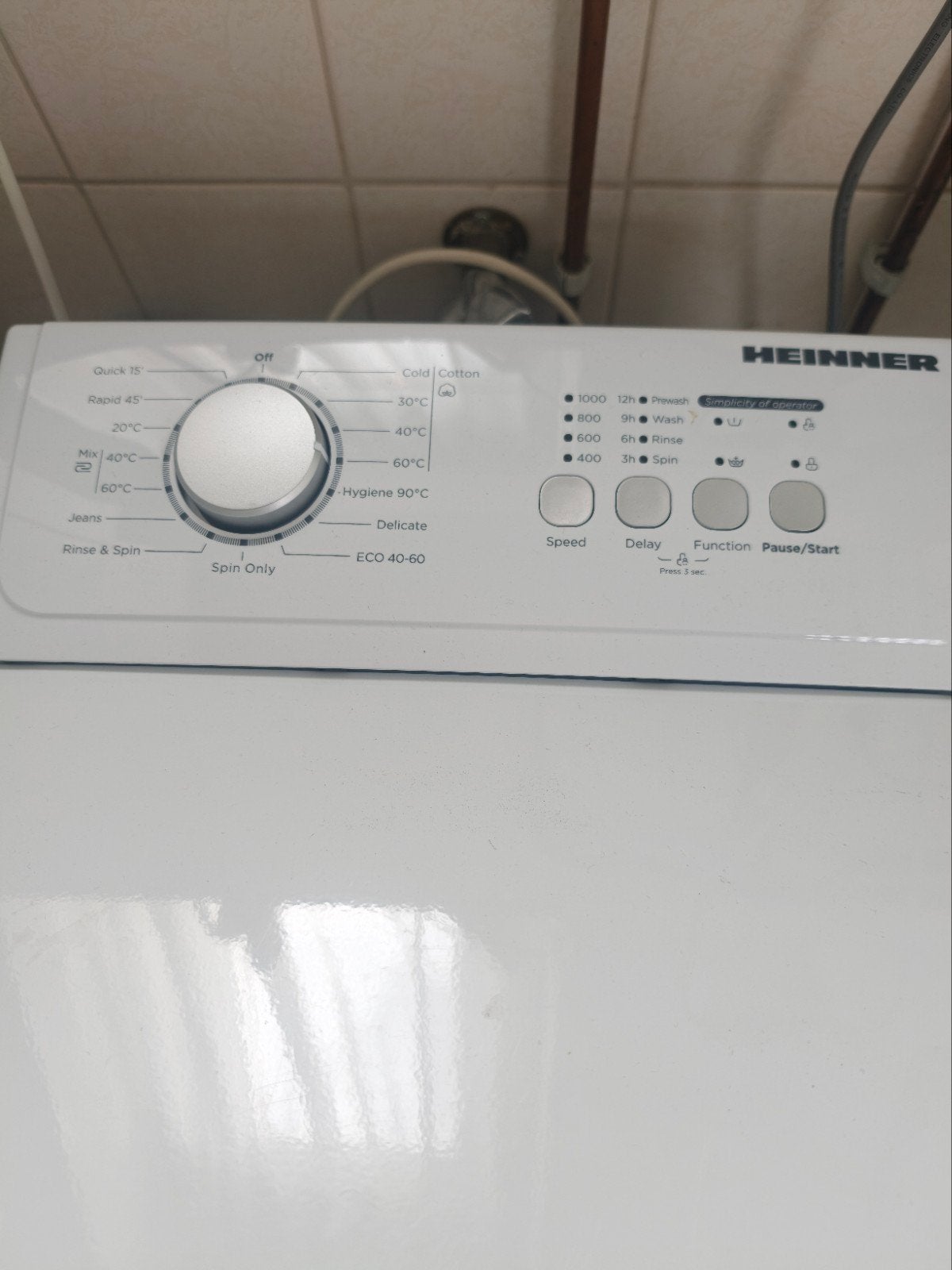 wasmachine bovenlader en centrifuge, Ophalen, 4 tot 6 kg, Overige typen, Zo goed als nieuw