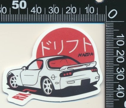 Sticker: Japanse Auto Cultuur (9) - Mazda RX-7, Ophalen of Verzenden, Zo goed als nieuw, Bedrijf of Vereniging