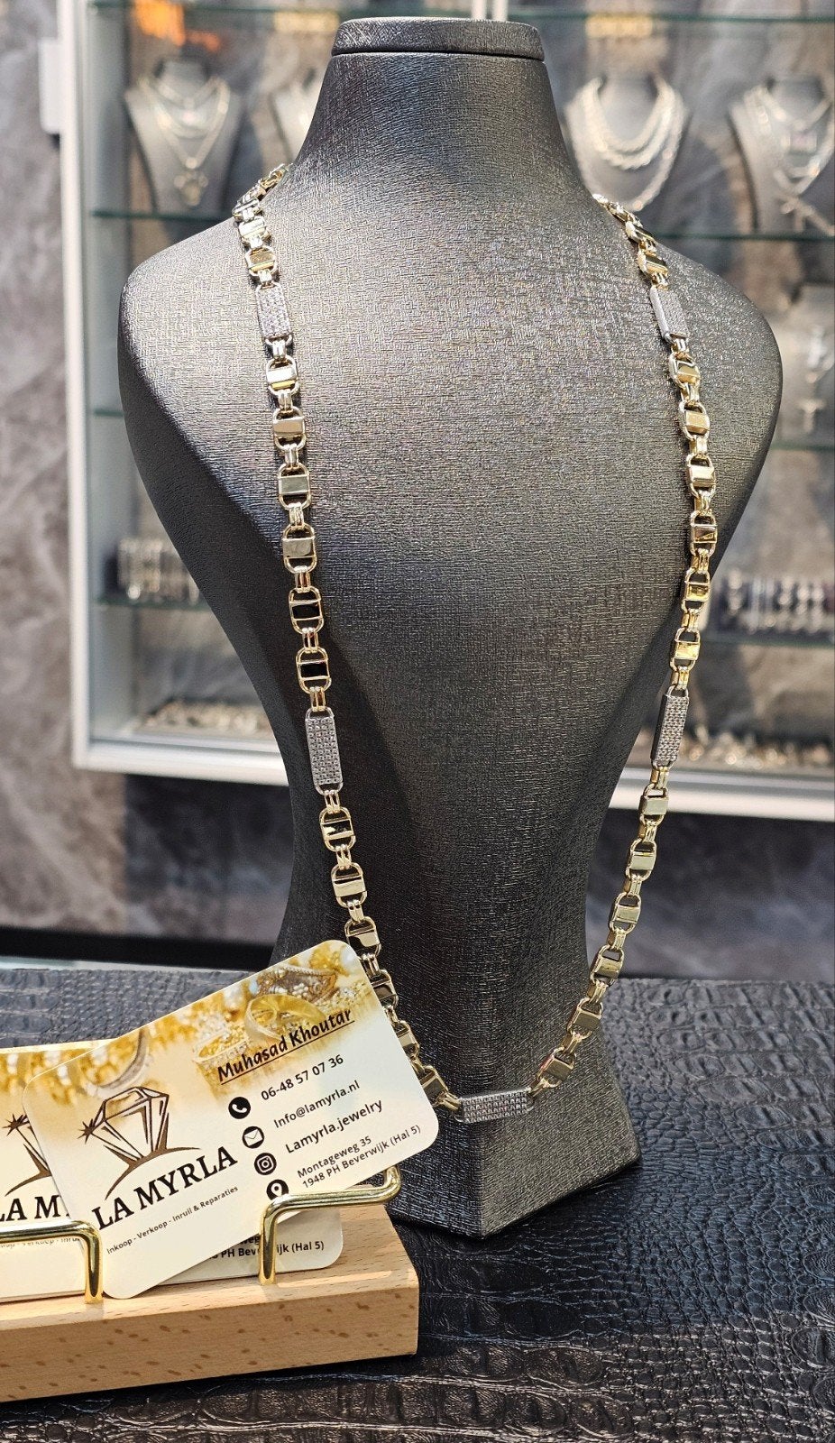 Prachtige Kingsley 14k gouden ketting 70.6 gram nieuw!