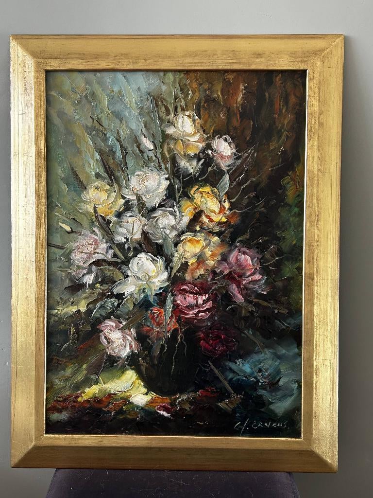 Bloemen - G.J. Ernens, Antiek en Kunst, Ophalen of Verzenden