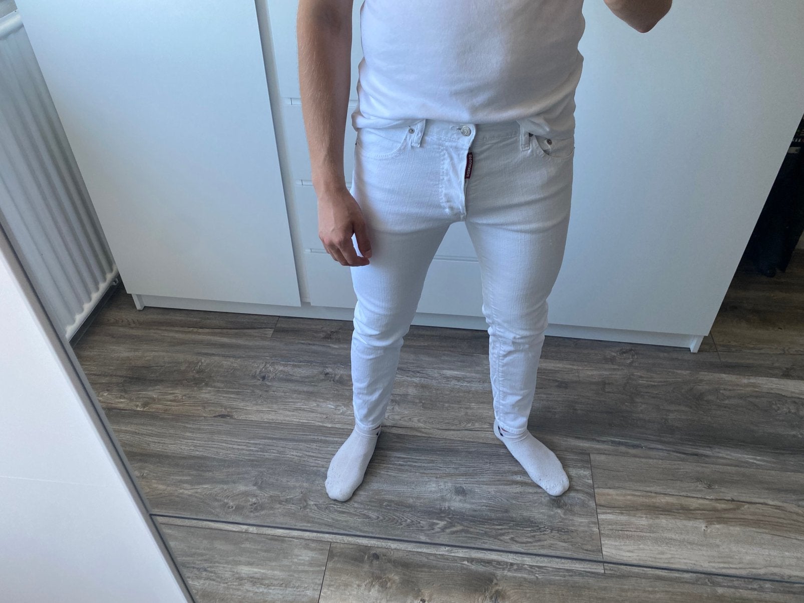 Dsquared2 Skinny Dan Jean White Size 46, Kleding | Heren, Spijkerbroeken en Jeans, Verzenden, ., Wit, W32 (confectie 46) of kleiner