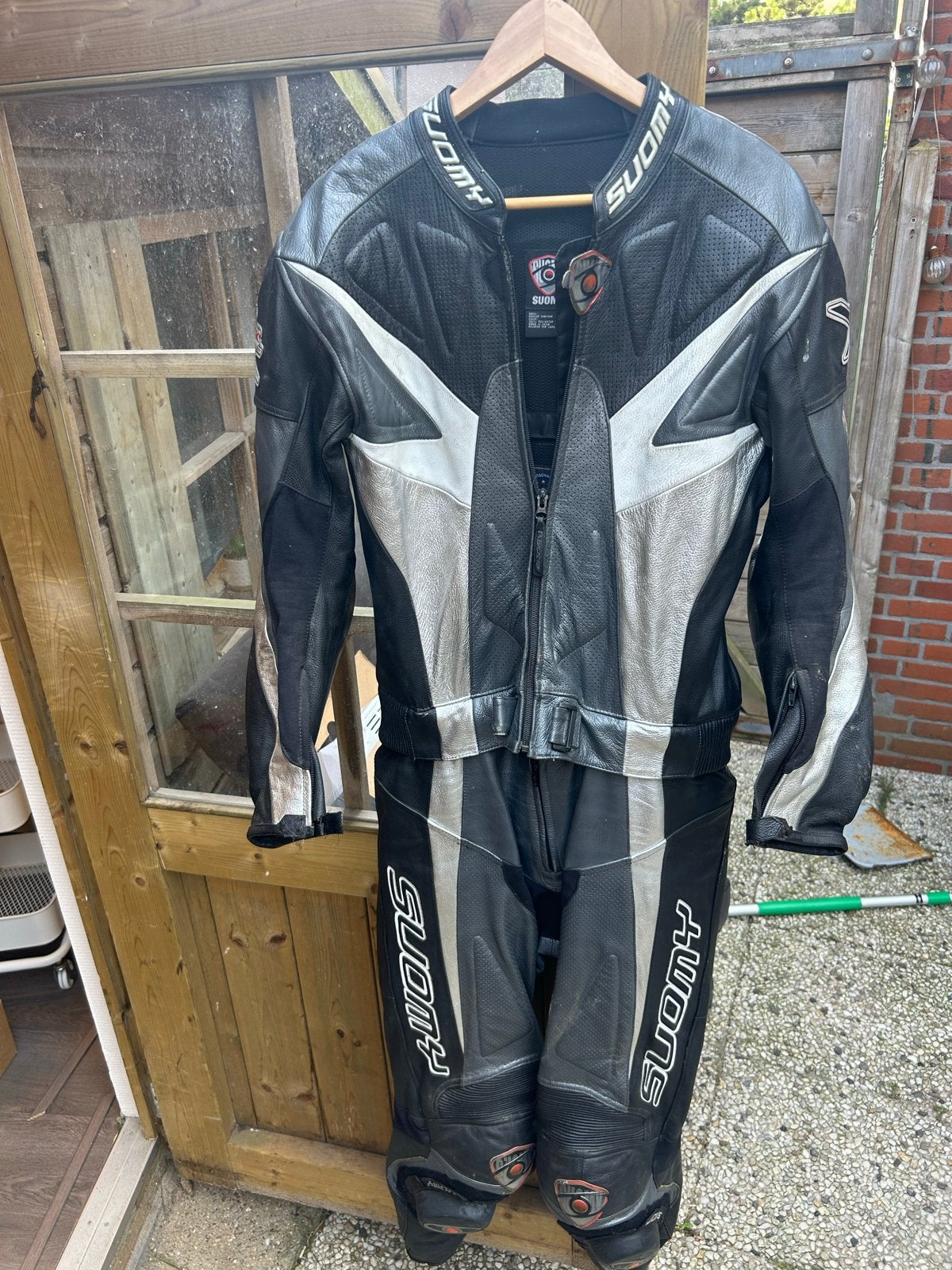 Suomy motorpak (maat 54) met Bering regenpak (XXL), Ophalen of Verzenden, Tweedehands, Heren, Combipak
