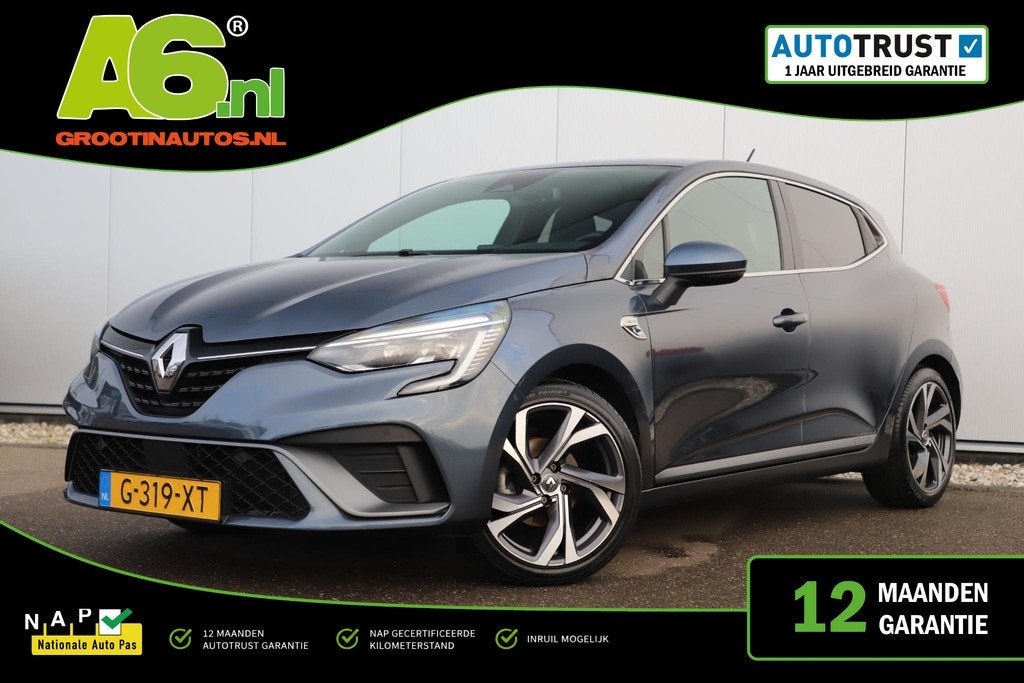 Renault Clio 1.0 TCe R.S. Line Trekhaak 17 inch LMV BOSE Gro, Auto's, Renault, Bedrijf, Te koop, Clio, ABS, Airbags, Airconditioning