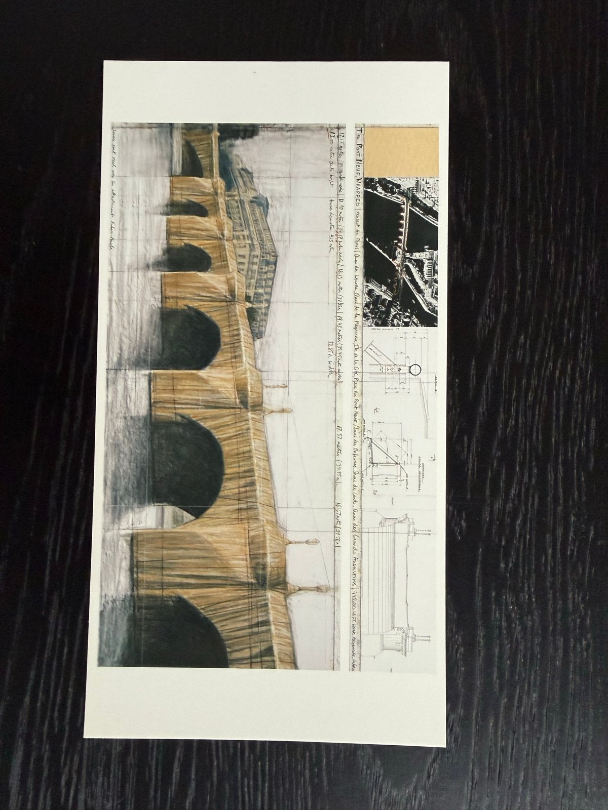 Christo postkaarten - Pont Neuf, Parijs, Ophalen of Verzenden, 1980 tot heden, Ongelopen, Cultuur en Media