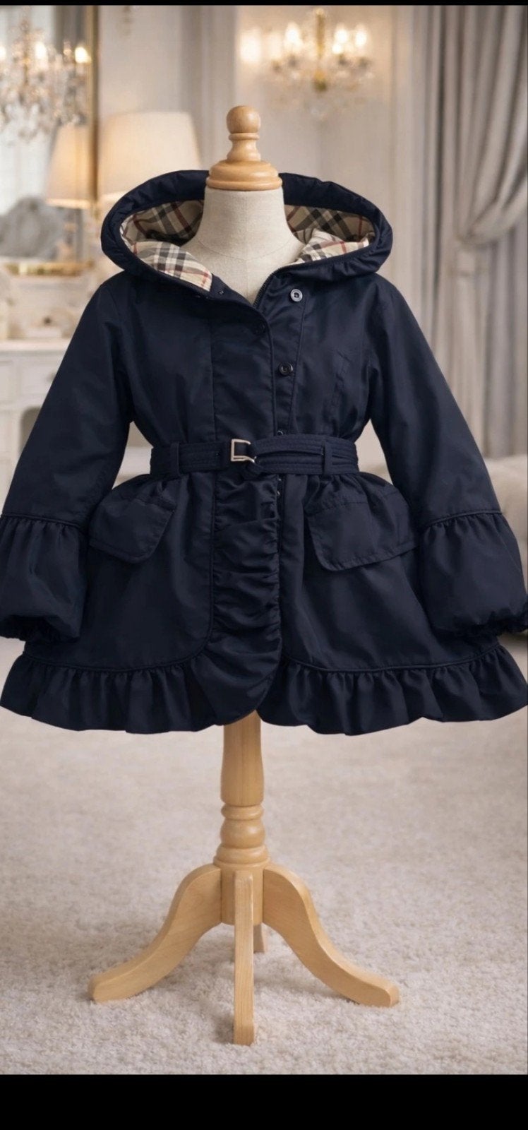 Burberry winterjas Maat 140, Kinderen en Baby's, Ophalen of Verzenden, Nieuw, Meisje, Jas