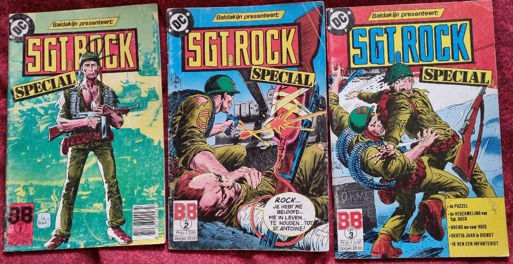 SGT. ROCK | Baldakijn | 3 comics in 1 koop | 1984, Boeken, Strips | Comics, Zo goed als nieuw, Meerdere comics, Amerika, Ophalen of Verzenden