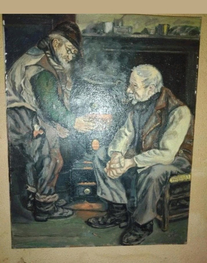 Oud, gesigneerd schilderij van M. Schild, Ophalen of Verzenden