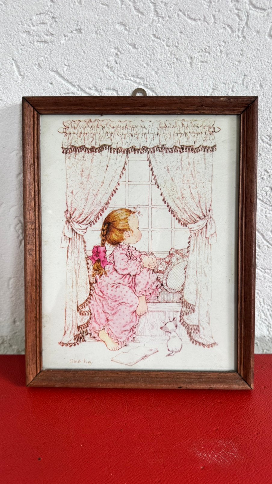 Sarah Kay in lijst, Ophalen of Verzenden, Minder dan 50 cm, Schilderij