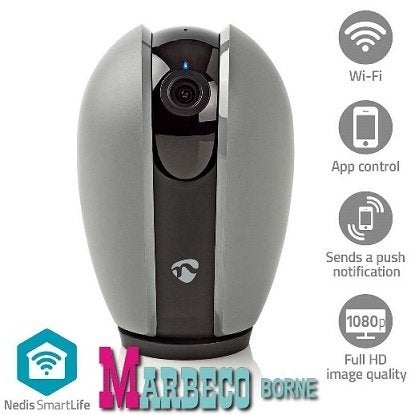 SmartLife Wi-Fi smart Full HD IP-camera, Binnen, Pan/Tilt, Overige merken, Nedis SmartLife, Nieuw, Info@marbeco.nl