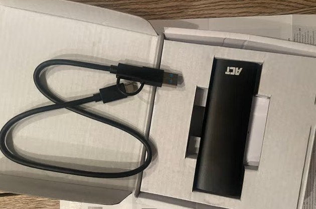 ACT USB-C M.2 NVMe/PCIe SSD Behuizing - AC1615, Computers en Software, USB Sticks, Ophalen of Verzenden, Zo goed als nieuw, ACT
