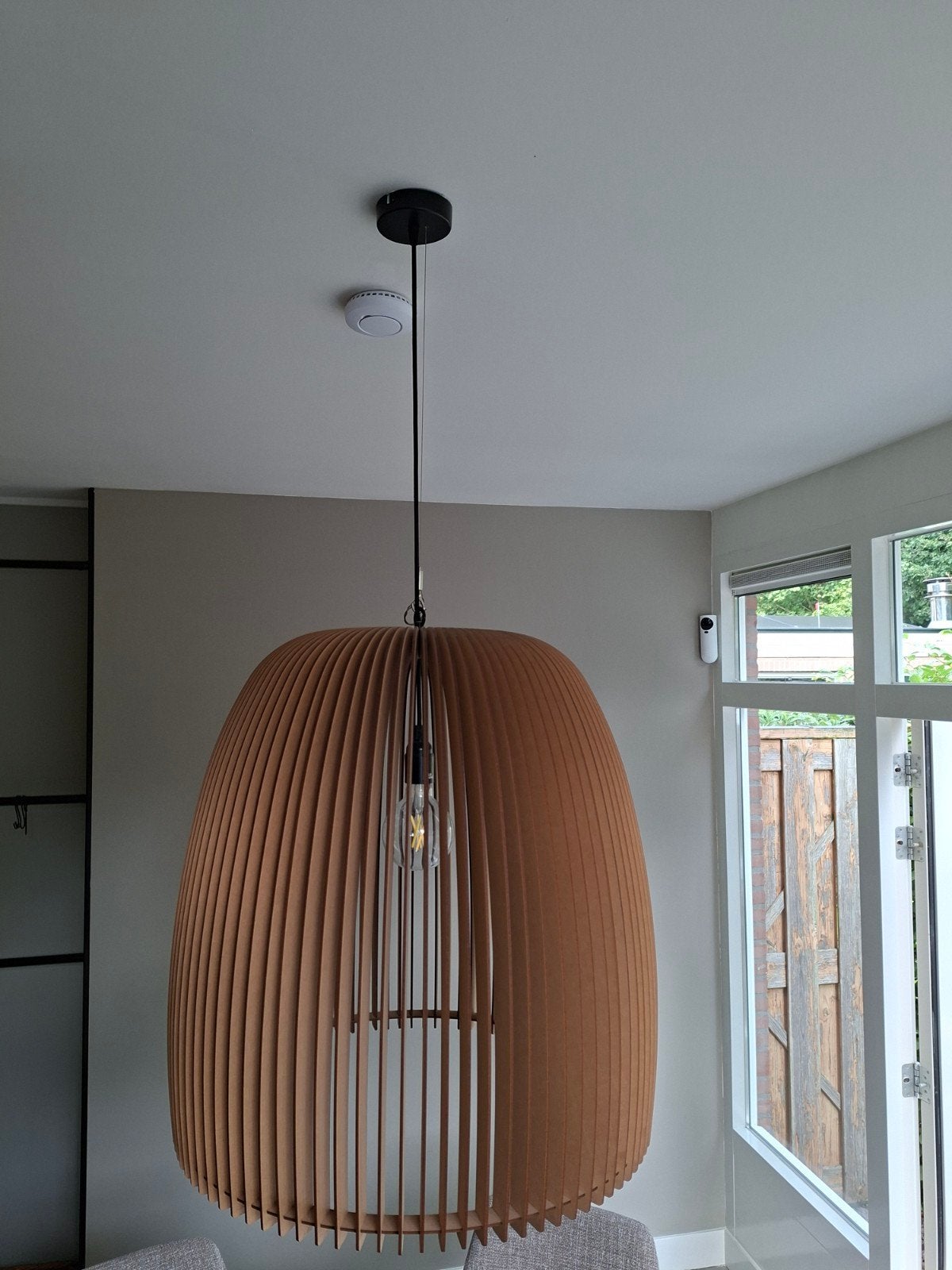 Blij Design Hanglamp Malmo - Ø 60 cm, Ophalen, Zo goed als nieuw, Hout, Modern design