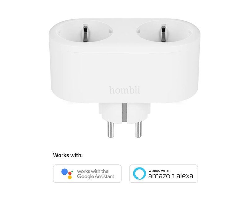 Hombli Smart Socket Duo EU, Ophalen of Verzenden, Zo goed als nieuw, Stekker