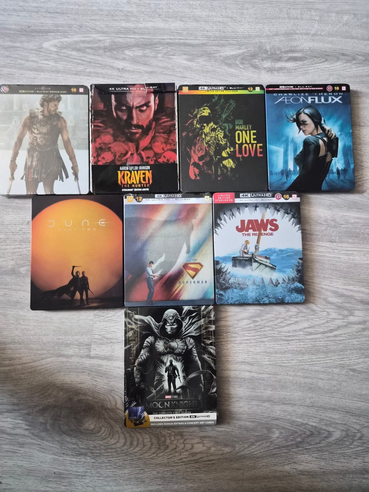 Diverse 4K UHD Blu-ray Steelbooks - Kraven, Dune, Jaws, etc., Cd's en Dvd's, Blu-ray, Ophalen, Engels, Vanaf 16 jaar, Nederlands