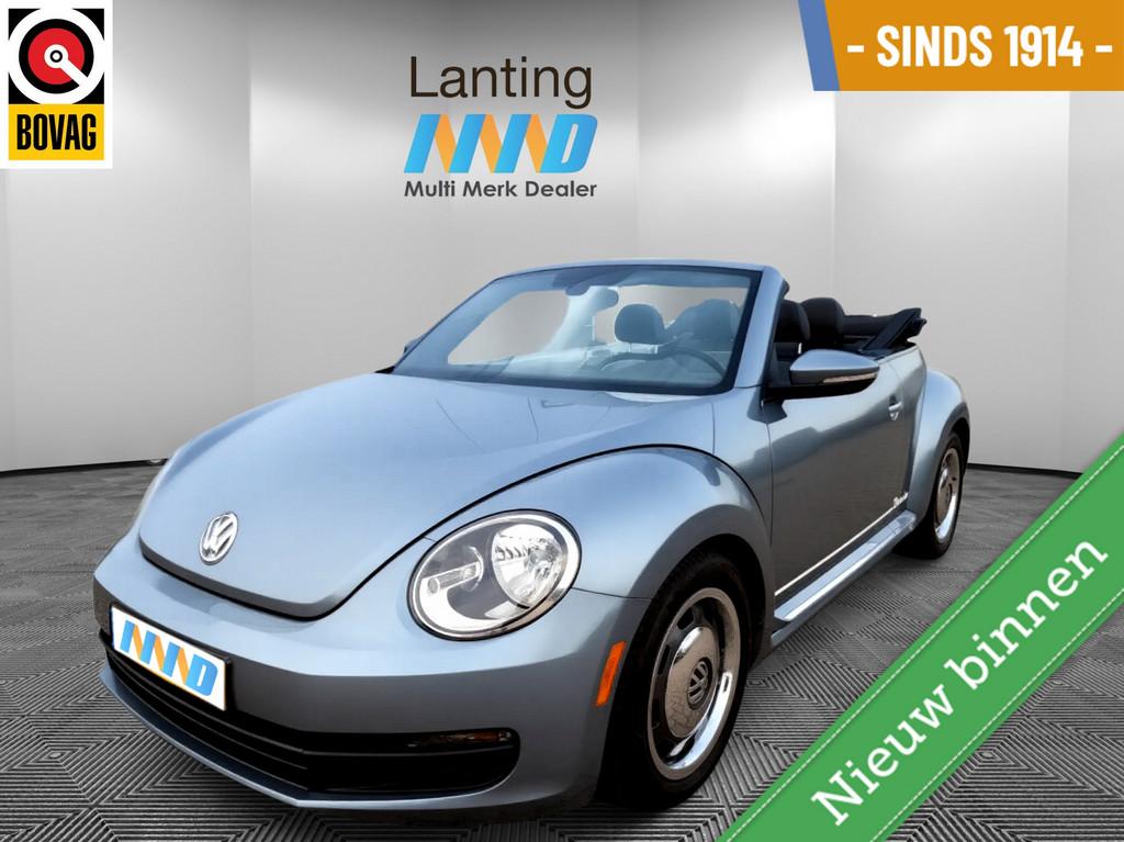 Volkswagen Beetle Cabriolet 1.8 TSI Denim Autromaat, Gebruikt, 4 cilinders, 14 km/l, Grijs