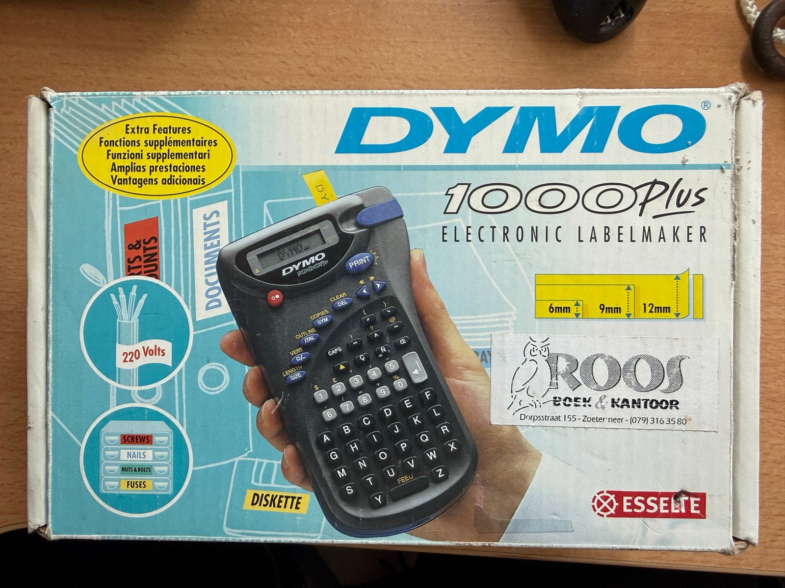 Dymo 1000plus Elektronische Labelmaker - Compleet, Computers en Software, Labelprinters, Ophalen of Verzenden, Gebruikt