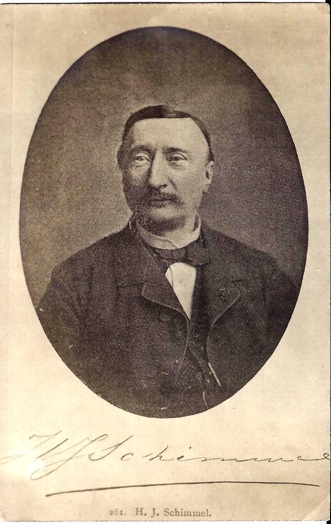 Hendrik jan schimmel, nederlandse dichter ansichtkaart, Ophalen of Verzenden, 1940 tot 1960, Ongelopen, Overige thema's