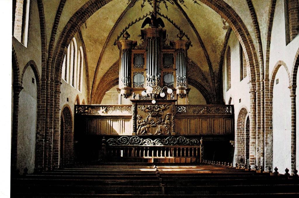 Stedum, interieur  Kerk, Ophalen of Verzenden, Ongelopen, Groningen