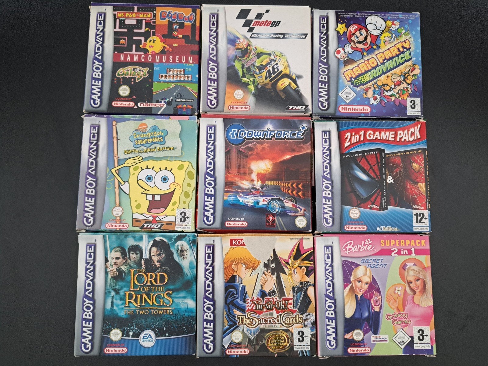Partij van 9 Gameboy Advance spellen (Origineel incl. doos), Avontuur en Actie, Gebruikt, 1 speler, Ophalen of Verzenden