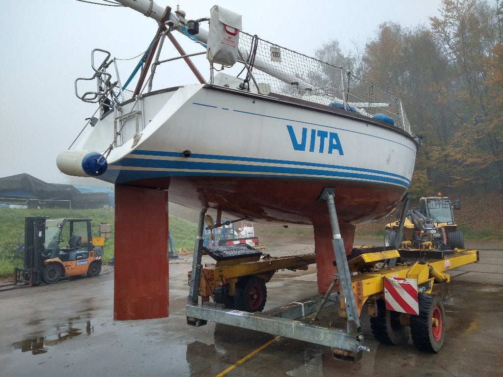 Knijpstra Roodberg 9 Ton Vierpunts Bootbok / Stallingbok, Ophalen, Gebruikt, Onderhoud en Reparatie