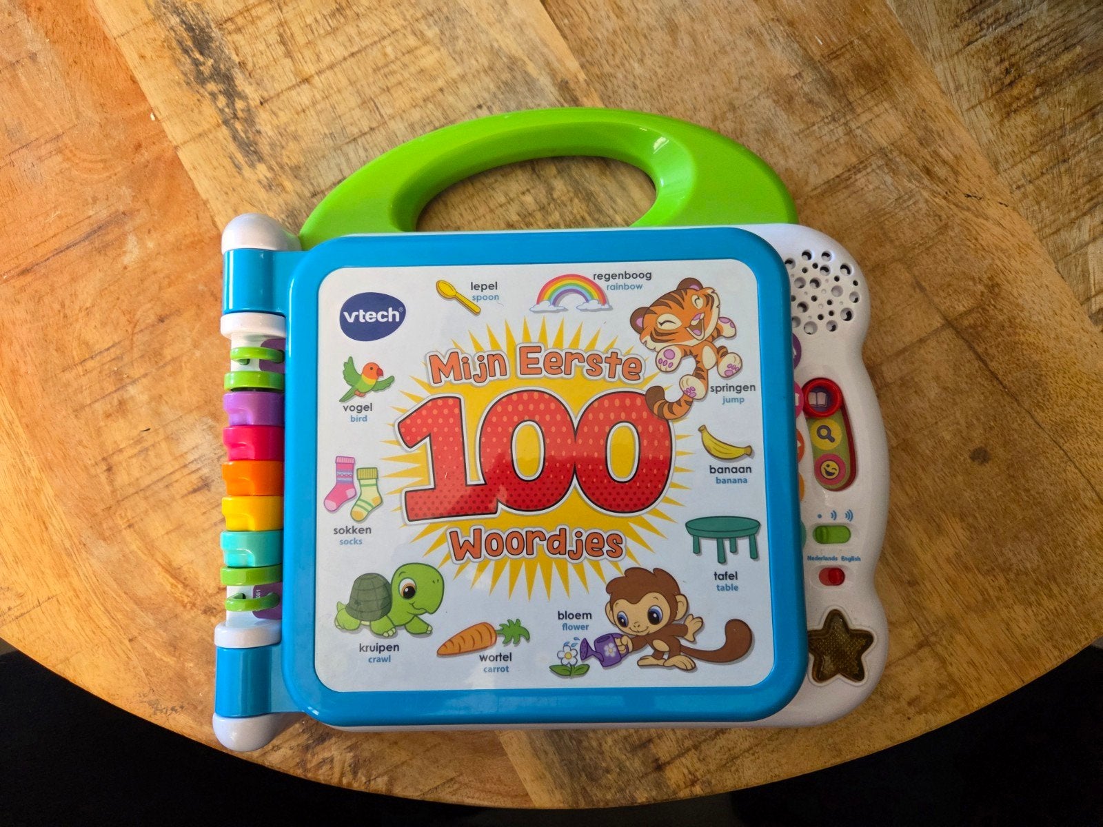 VTech Mijn Eerste 100 Woordjes Boek - Interactief Speelgoed, Ophalen of Verzenden, Zo goed als nieuw, Overige typen, Met geluid