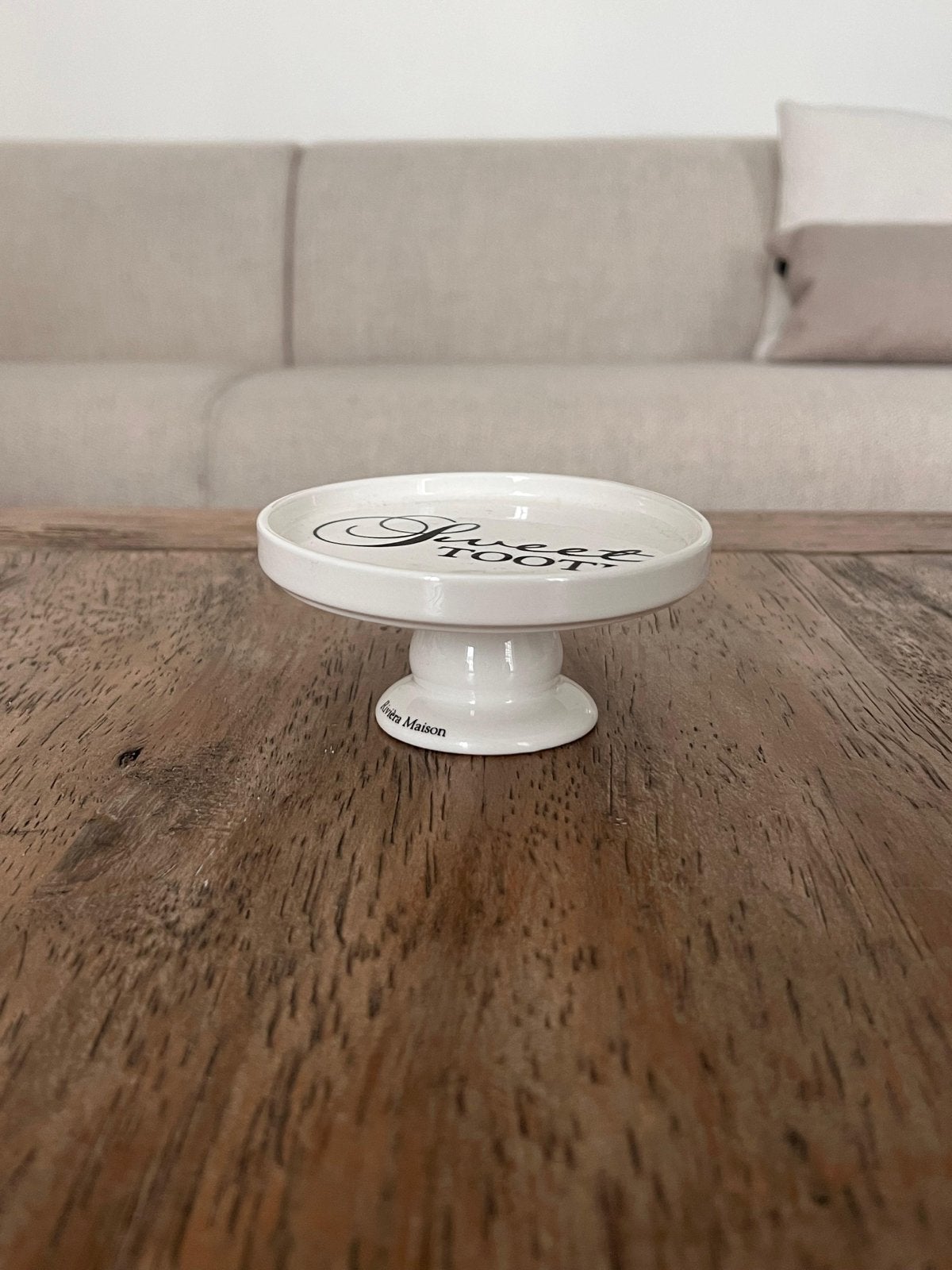Rivièra Maison 'Sweet Tooth' mini etagere, Ophalen of Verzenden, Wit, Steen/keramiek, Landelijk