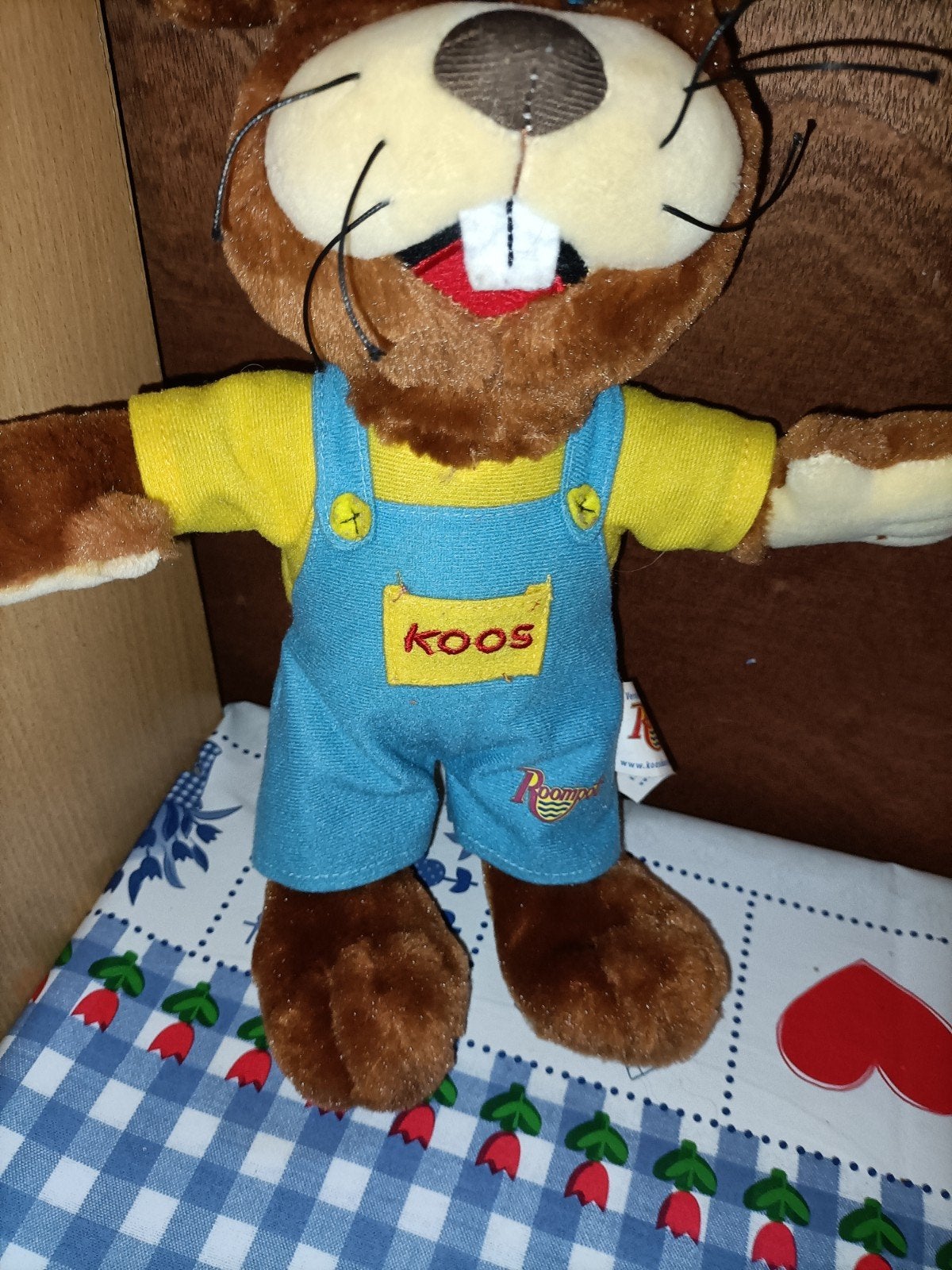 Koos Konijn knuffel Roompot vakanties 33 cm groot, Ophalen of Verzenden, Zo goed als nieuw, Konijn