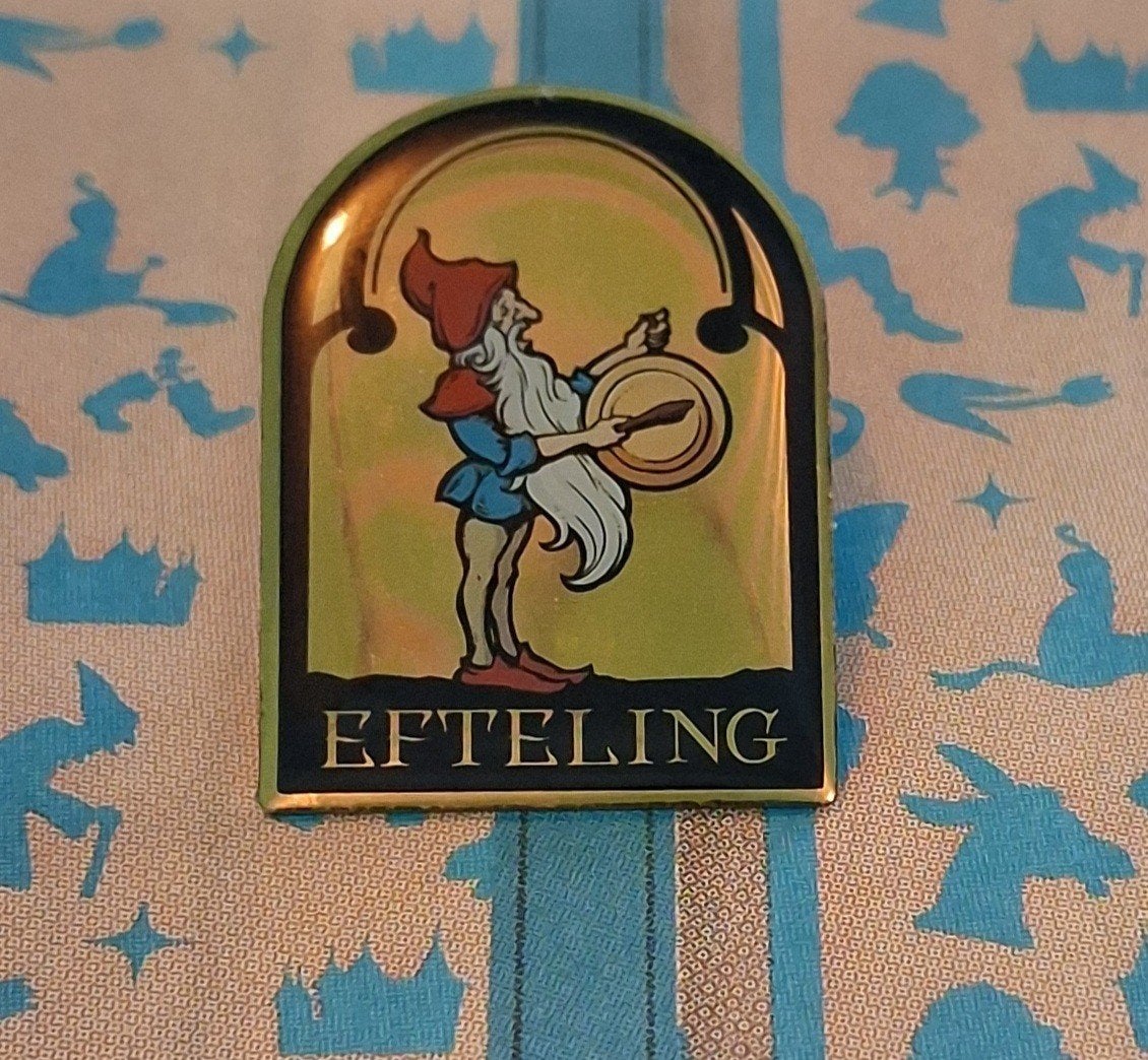 Serie 8 – Kabouter met gong, Verzamelen, Efteling, Ophalen, Nieuw, Button of Speldje
