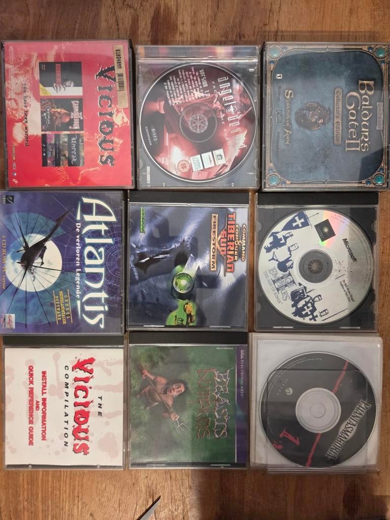 Grote collectie vintage pc games (20+ stuks), Gebruikt, Overige genres, 1 speler, Eén computer