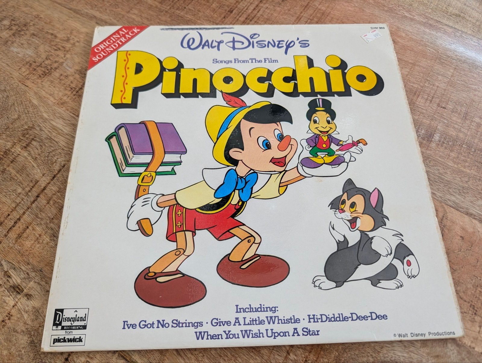 Disney Pinocchio LP – Originele Soundtrack | ca. 1980, Ophalen of Verzenden, Gebruikt