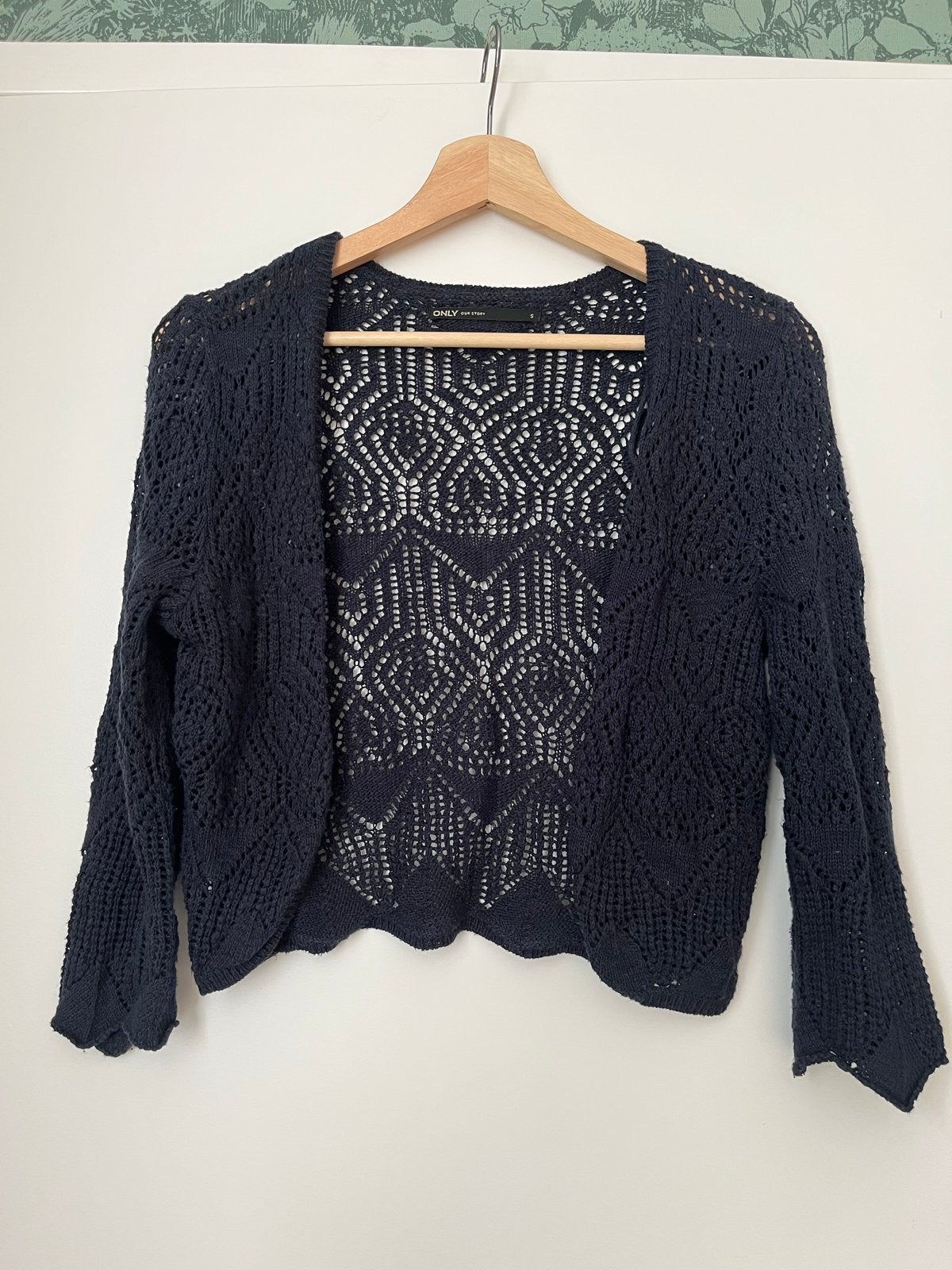 Only gebreide bolero maat S, Ophalen of Verzenden, Zo goed als nieuw, Maat 36 (S), Blauw