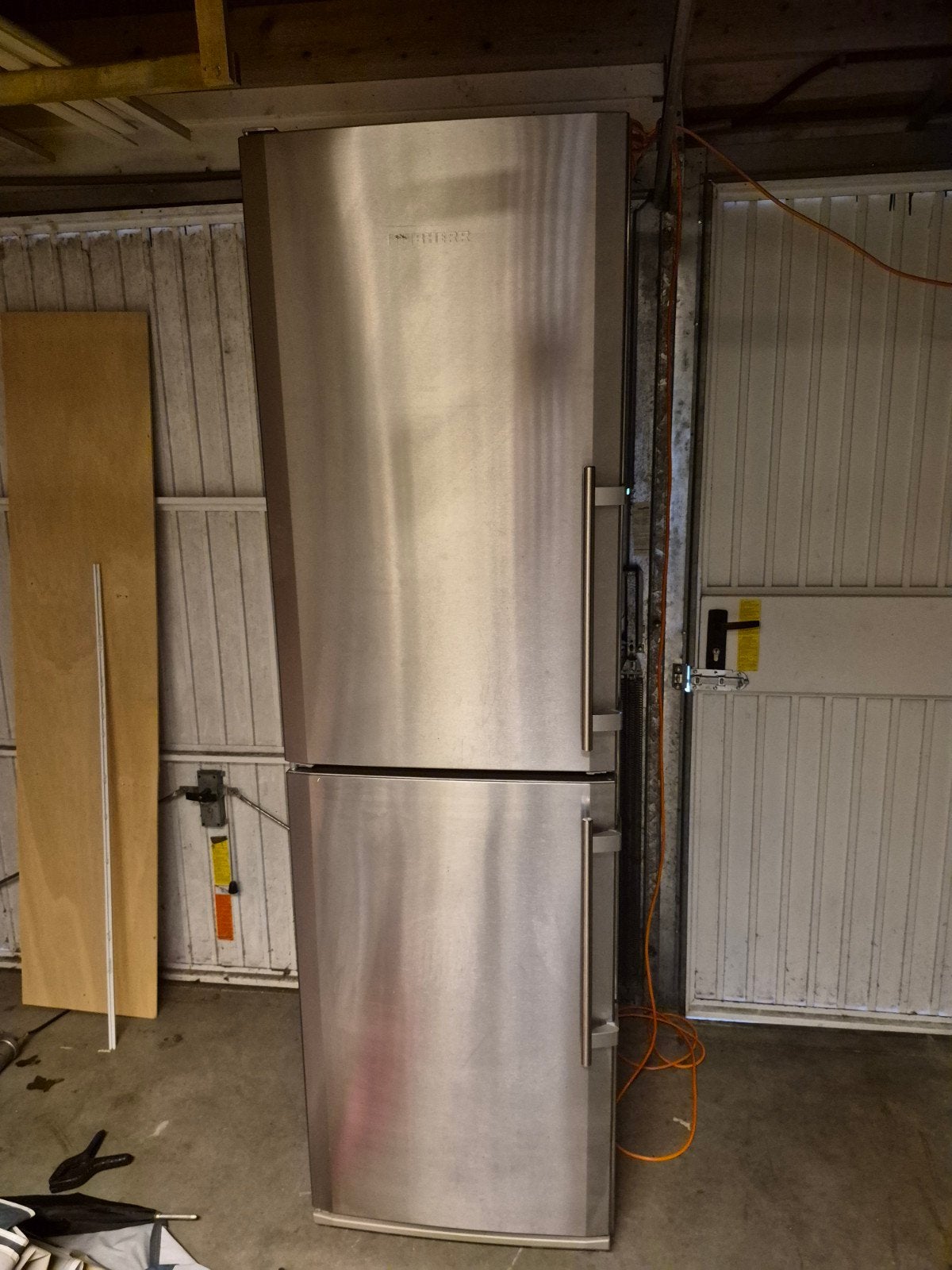 Liebherr Koel-vriescombinatie RVS, Gebruikt, 200 liter of meer, 60 cm of meer, Met aparte vriezer