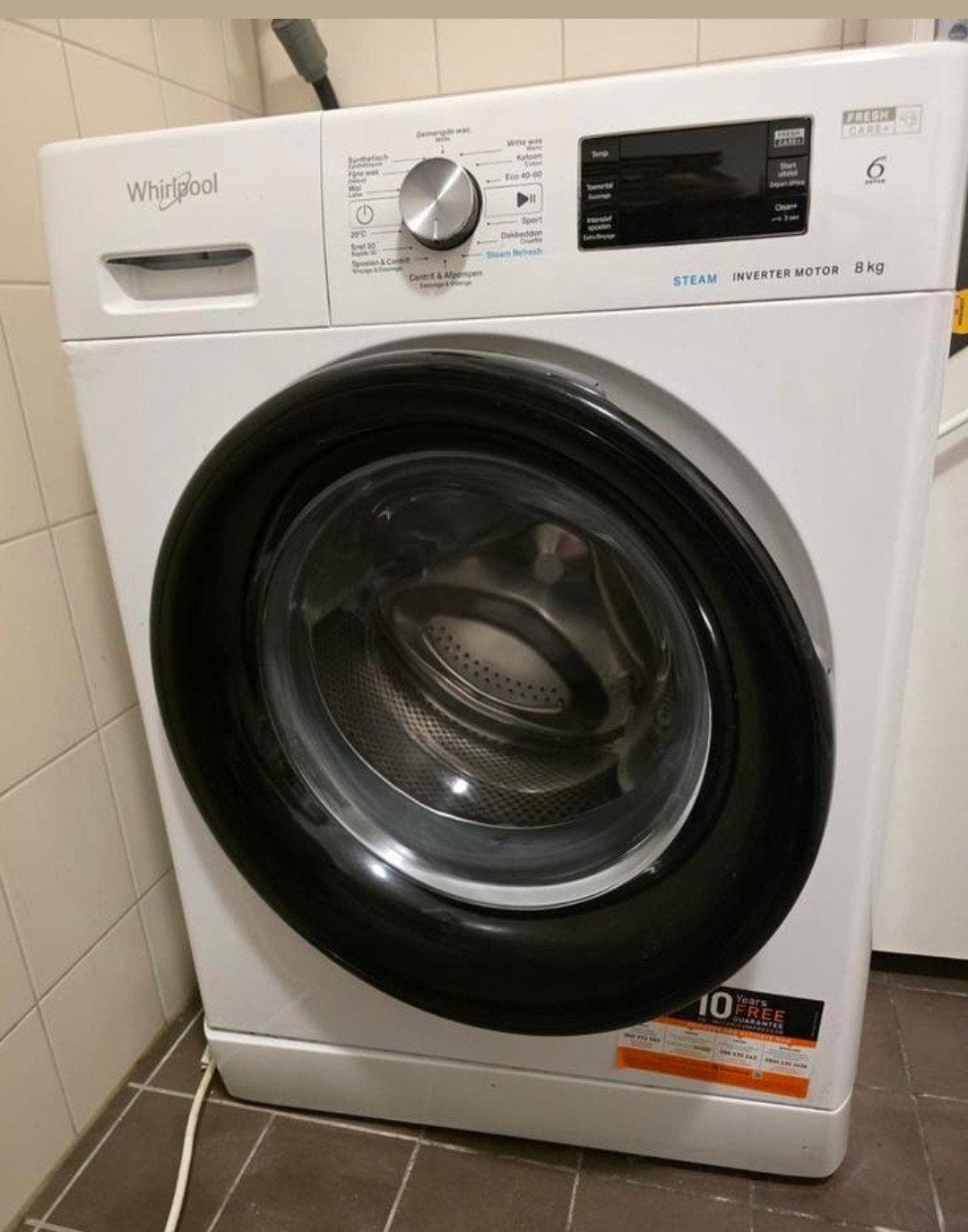Whirlpool Wasmachine 8kg, A-klasse, 1400 tpm, 3 jaar oud, Ophalen of Verzenden, Gebruikt