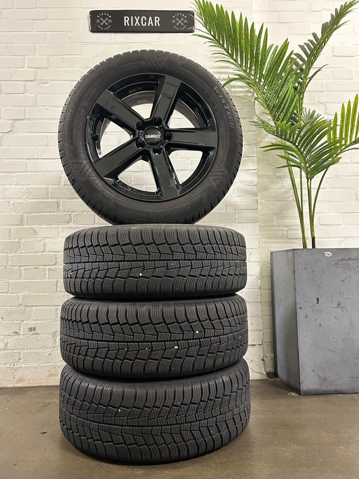 Velgenset Dezent 5X100 VAG + Viking Winterbanden, Ophalen, Gebruikt, -, -