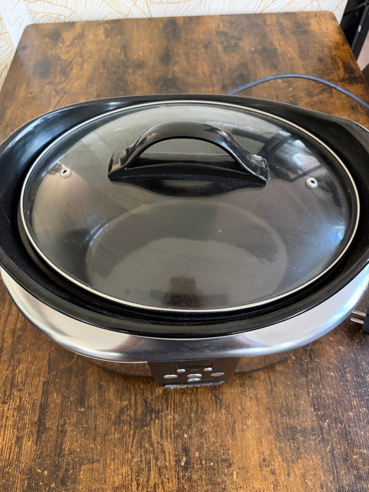 Crock-Pot Slowcooker - Zilver/Zwart, Ophalen of Verzenden, Gebruikt