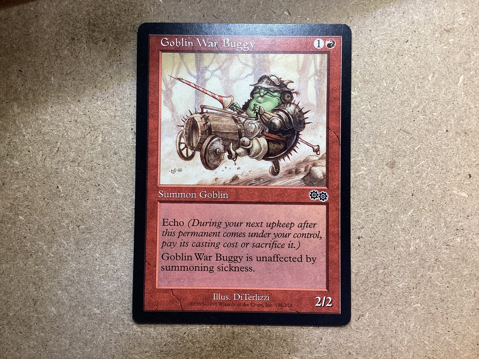 1x Goblin War Buggy [196/350] (Excellent), Ophalen of Verzenden, Zo goed als nieuw, Losse kaart