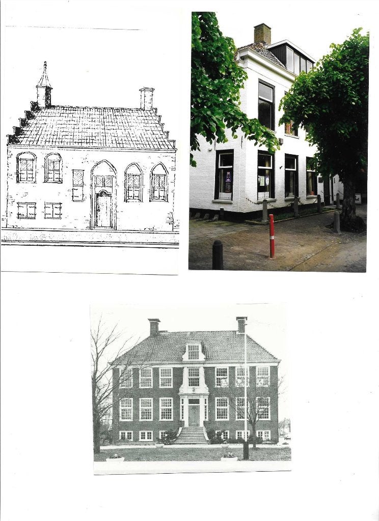langweer  friesland  buorren  regthuis2x  skarsterlan, Verzamelen, Verzenden, Voor 1940, Zo goed als nieuw, Overige onderwerpen