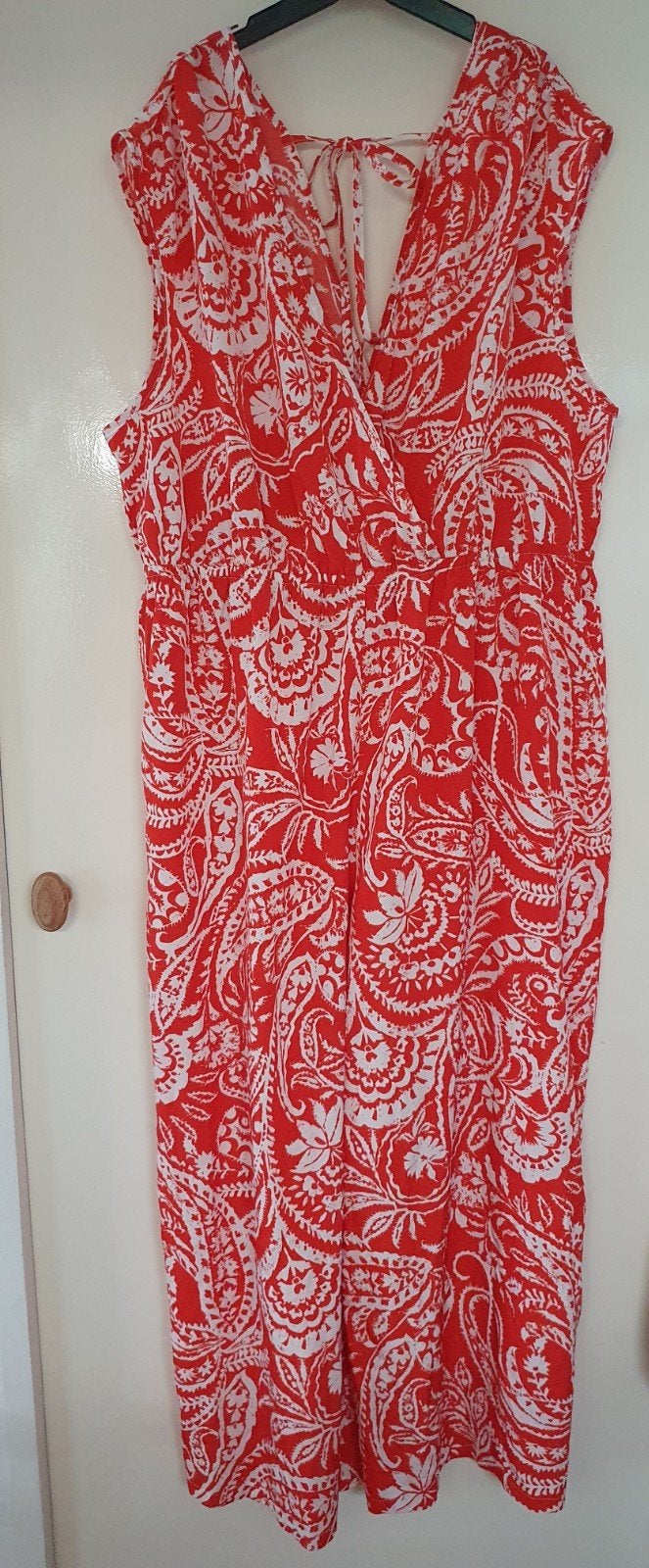Zomerse jumpsuit met paisleyprint, maat xl/xxxl, Kleding | Dames, Jurken, Maat 46/48 (XL) of groter, Nieuw, Oranje, Ophalen of Verzenden