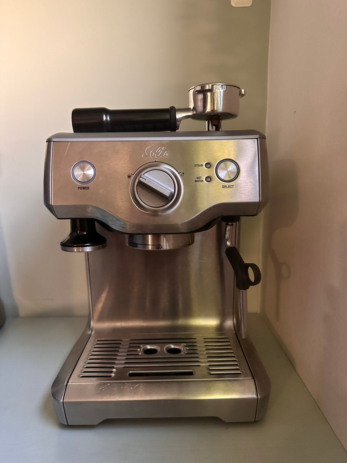 Solis Barista Perfect, type 118, Ophalen of Verzenden, Zo goed als nieuw, Espresso apparaat